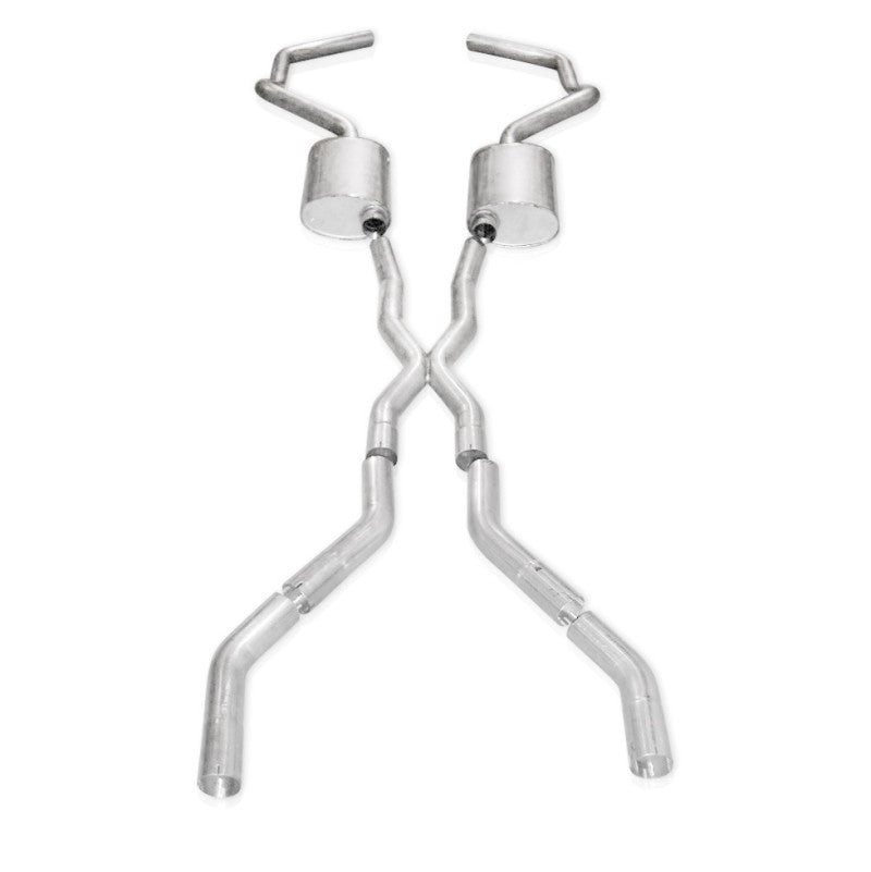 Stainless Works Chevy Camaro 1967-69 Exhaust 3in Stainless with X-Pipe - CA67693CS.