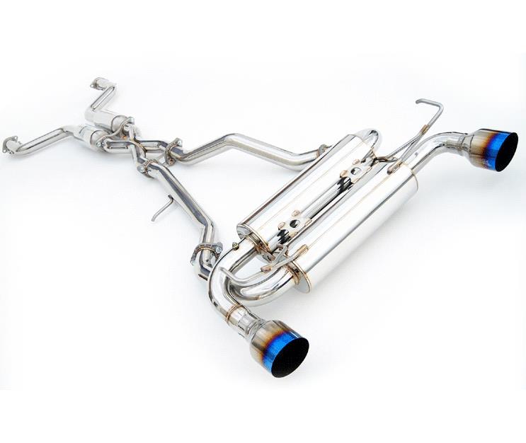Invidia 14+ Infiniti Q50 Gemini w/ Rolled Titanium Tips Cat-Back - HS14IQ5GID.