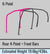 Cusco Chromoly Roll Cage 7 Point 2 Passenger Through Dash - 322 265 B.