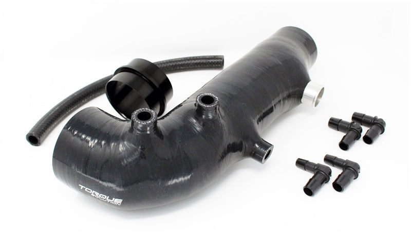 Torque Solution Turbo Inlet Hose Black: 02-07 Subaru WRX / - TS-SU-463BK.