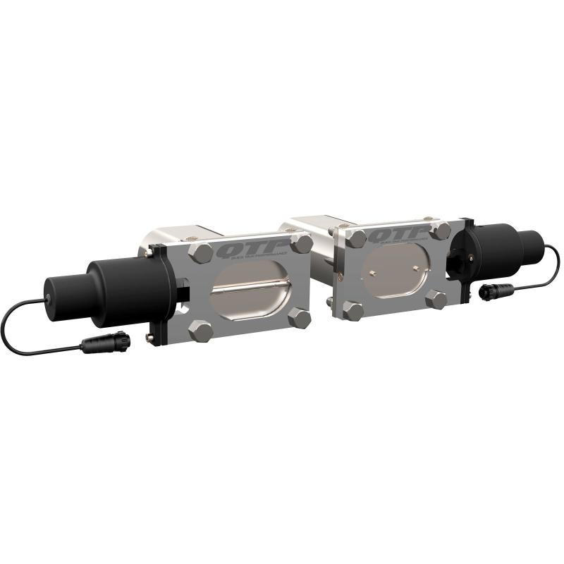 QTP Bolt-On QTEC Dual Low Profile Oval Electric Cutout Valves - QTEC66.