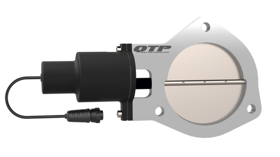 QTP 4in Bolt-On QTEC Electric Cutout Valve - Single - QTEC40.
