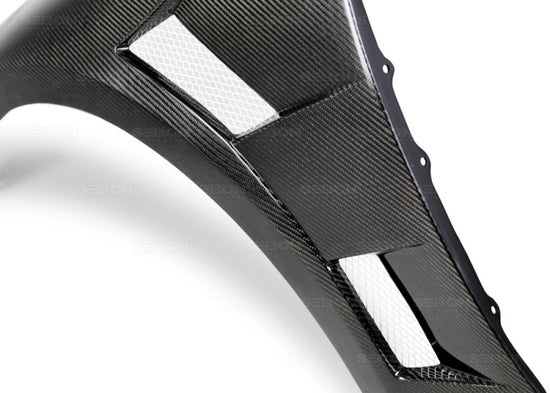 Seibon 14-15 Lexus IS250/350 10mm Wider Carbon Fiber Fenders - FF14LXIS-W.