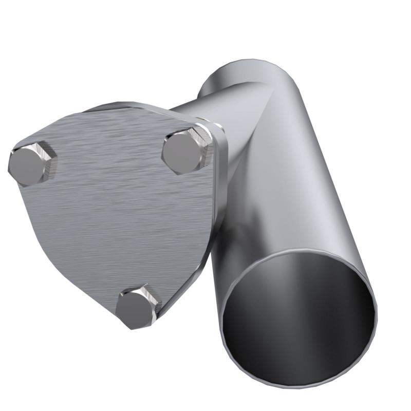 QTP 2.5in Weld-On QTEC Exhaust Cutout Y-Pipe - 10250.