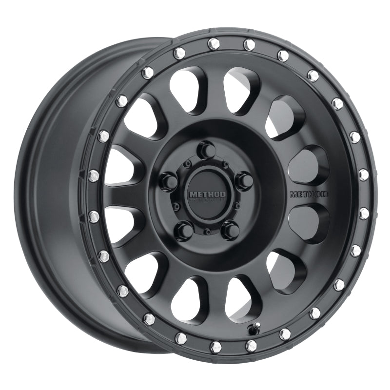 Set of 4: Method MR315 17x9 -12mm Offset 5x5 71.5mm CB Matte Black - MR31579050512N
