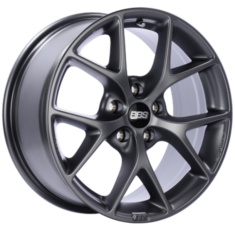 BBS SR 18x8 5x100 ET36 Satin Grey Wheel -70mm PFS/Clip - SR042SG.