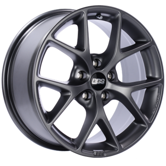 BBS SR 18x8 5x100 ET36 Satin Grey Wheel -70mm PFS/Clip - SR042SG.
