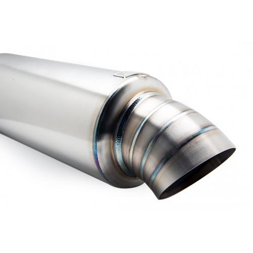 BLOX Racing 3 inch Universal Street Muffler - Turndown Tip - BXEX-00108.