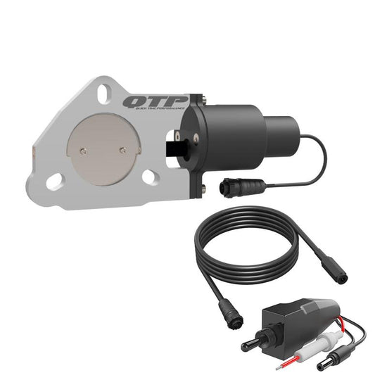 QTP 2.25in Bolt-On QTEC Electric Cutout Valve - Single - QTEC225.