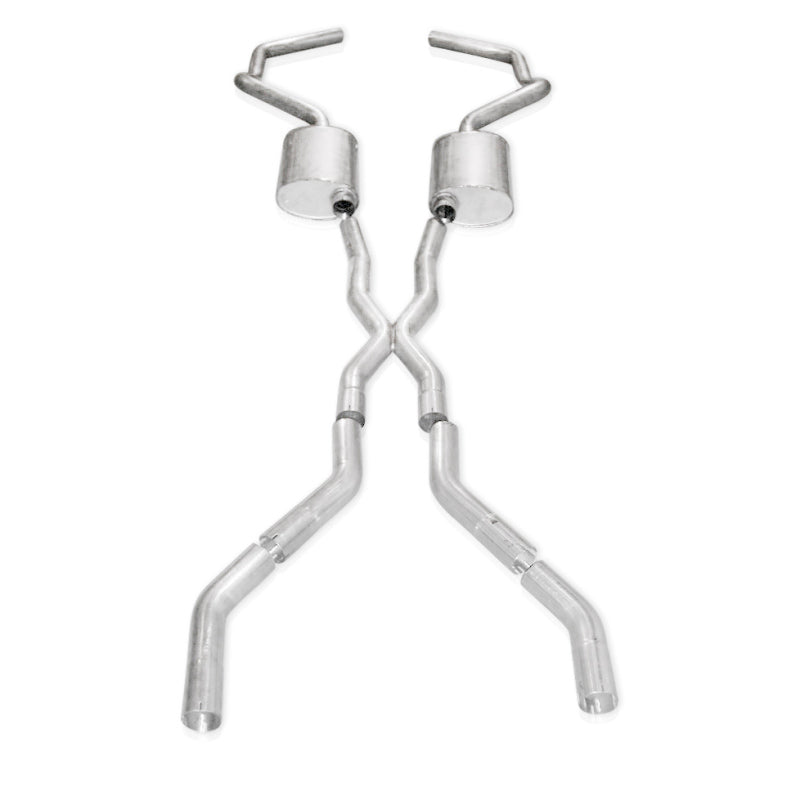 Stainless Works Chevy Camaro 1967-69 Exhaust 3in Stainless with X-Pipe - CA67693CS.
