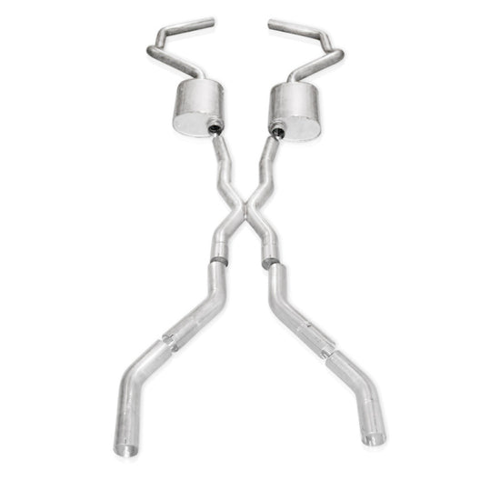 Stainless Works Chevy Camaro 1967-69 Exhaust 3in Stainless with X-Pipe - CA67693CS.