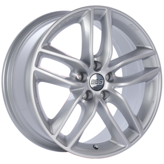 BBS SX 20x9 5x108 ET38 Sport Silver Wheel -82mm PFS/Clip - SX0605SK.
