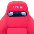 NRG Sport Seats (Pair) Type-R Cloth w/NRG Logo - Red - RSC-210L/R.