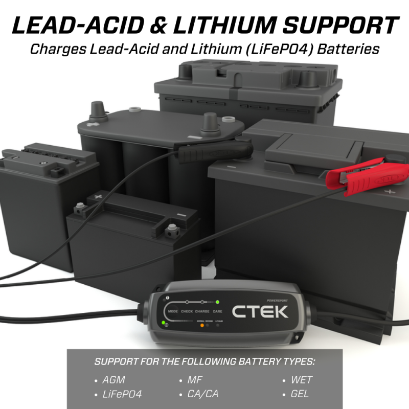 CTEK Battery Charger - CT5 Powersport - 2.3A - 40-339.