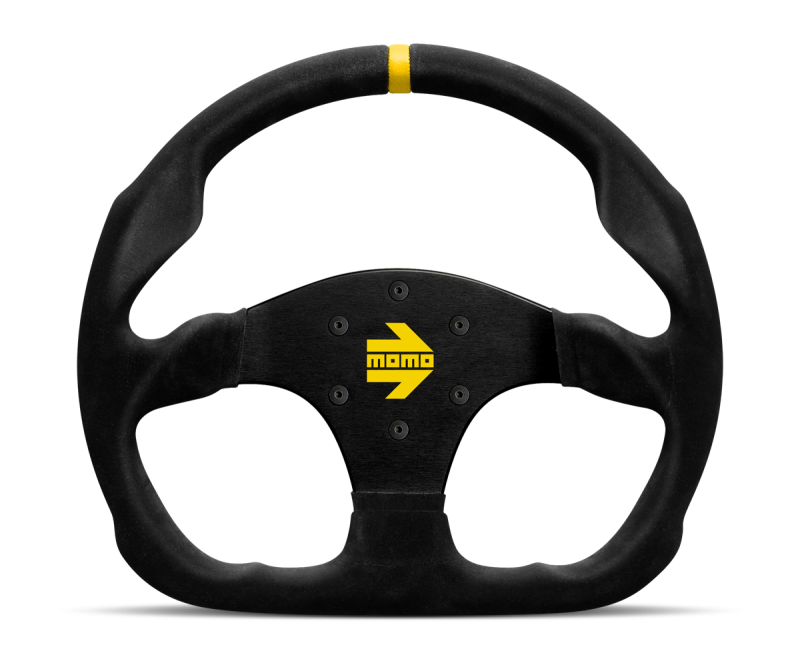 Momo MOD30 Steering Wheel 320 mm - Black Suede/Black Spokes/1 - R1960/32S