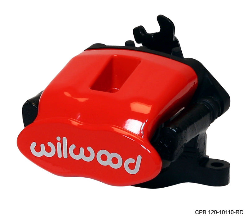 Wilwood Caliper-Combination Parking Brake-L/H-Red 41mm piston 1.00in Disc - 120-10110-RD.