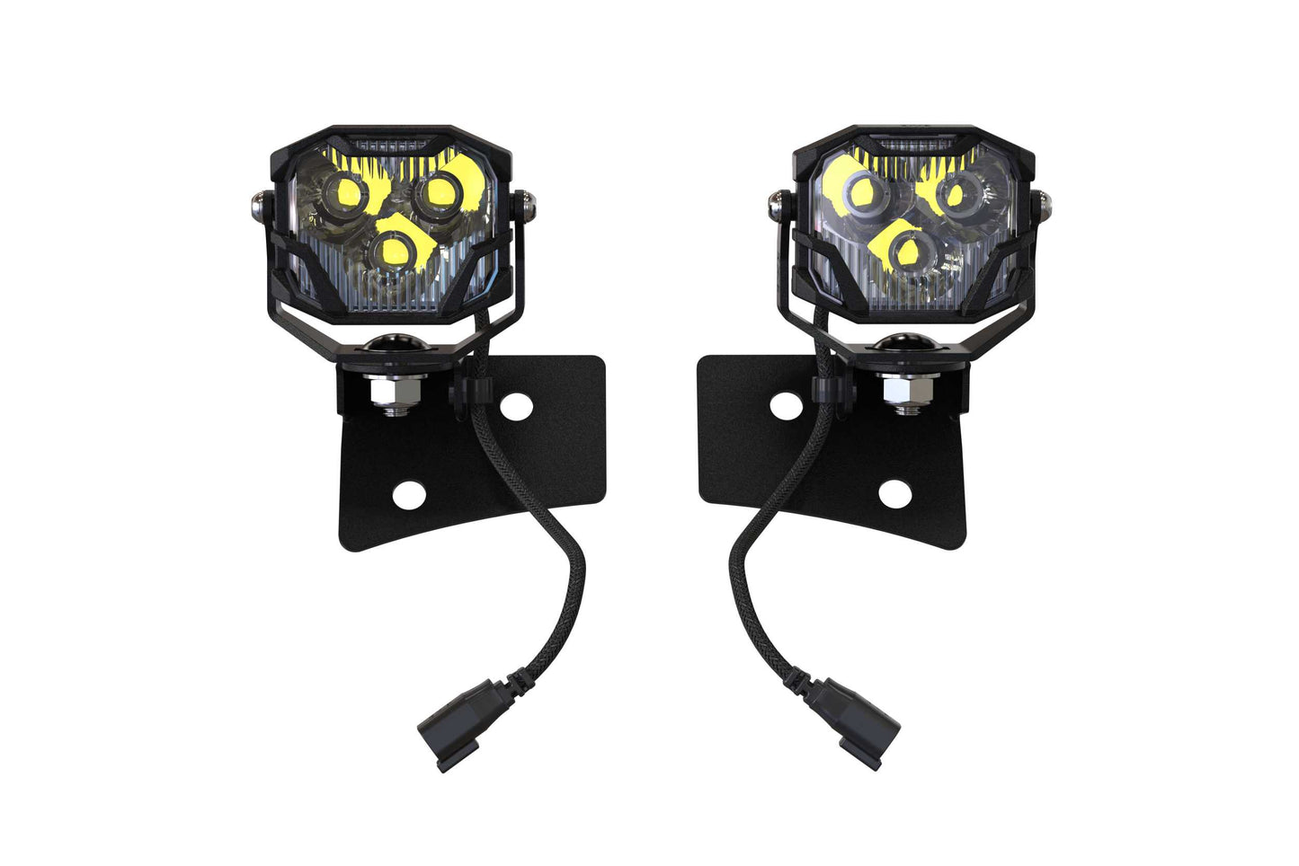 Morimoto 4Banger A-Pillar Kit: Wrangler JK - 4B-PLR-KIT-1132