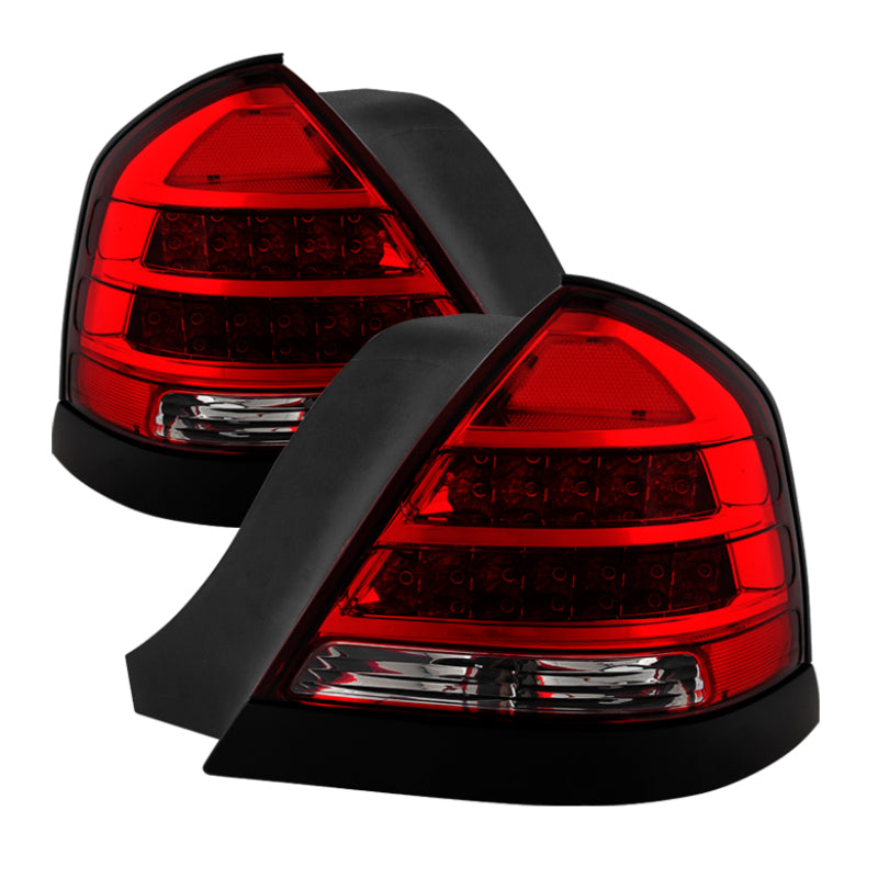 Xtune 98-11 Ford Crown Victoria LED Tail Lights -Red Clear - 9032868.