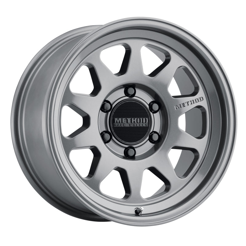 Set of 4: Method MR316 17x8.5 0mm Offset 6x5.5 106.25mm CB Gloss Titanium - MR31678560800
