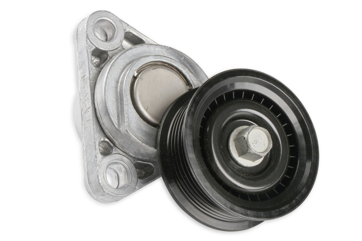 Holley Tensioner Assembly; w/Grooved Pulley LT; Cast Finish; - 97-264
