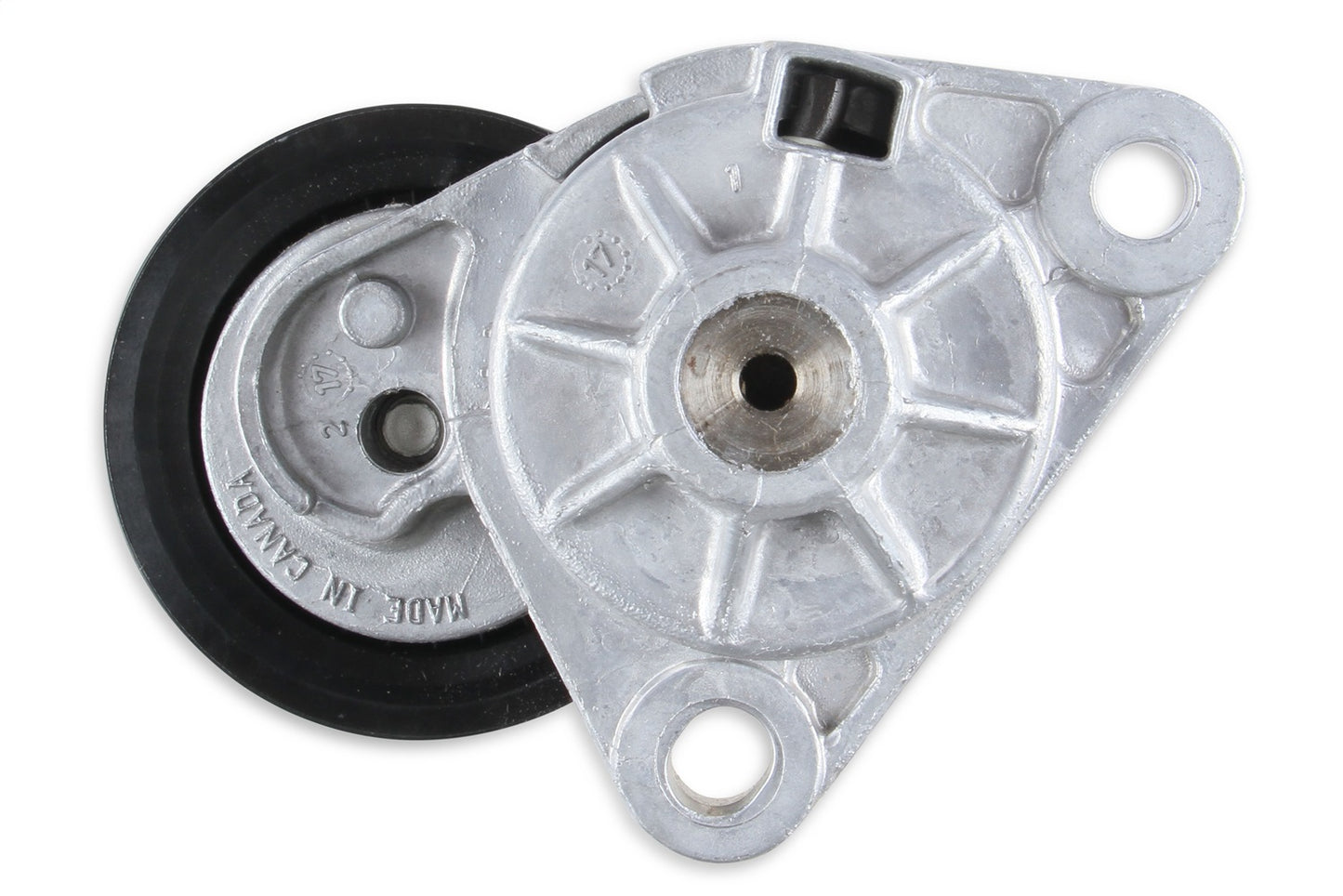 Holley Tensioner Assembly; w/Grooved Pulley LT; Cast Finish; - 97-264
