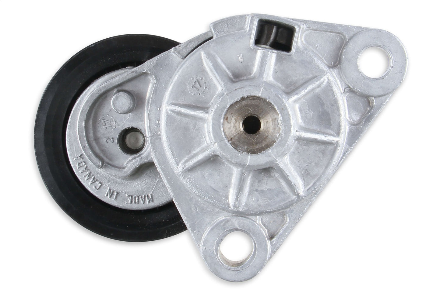 Holley Tensioner Assembly; w/Grooved Pulley LT; Cast Finish; - 97-264