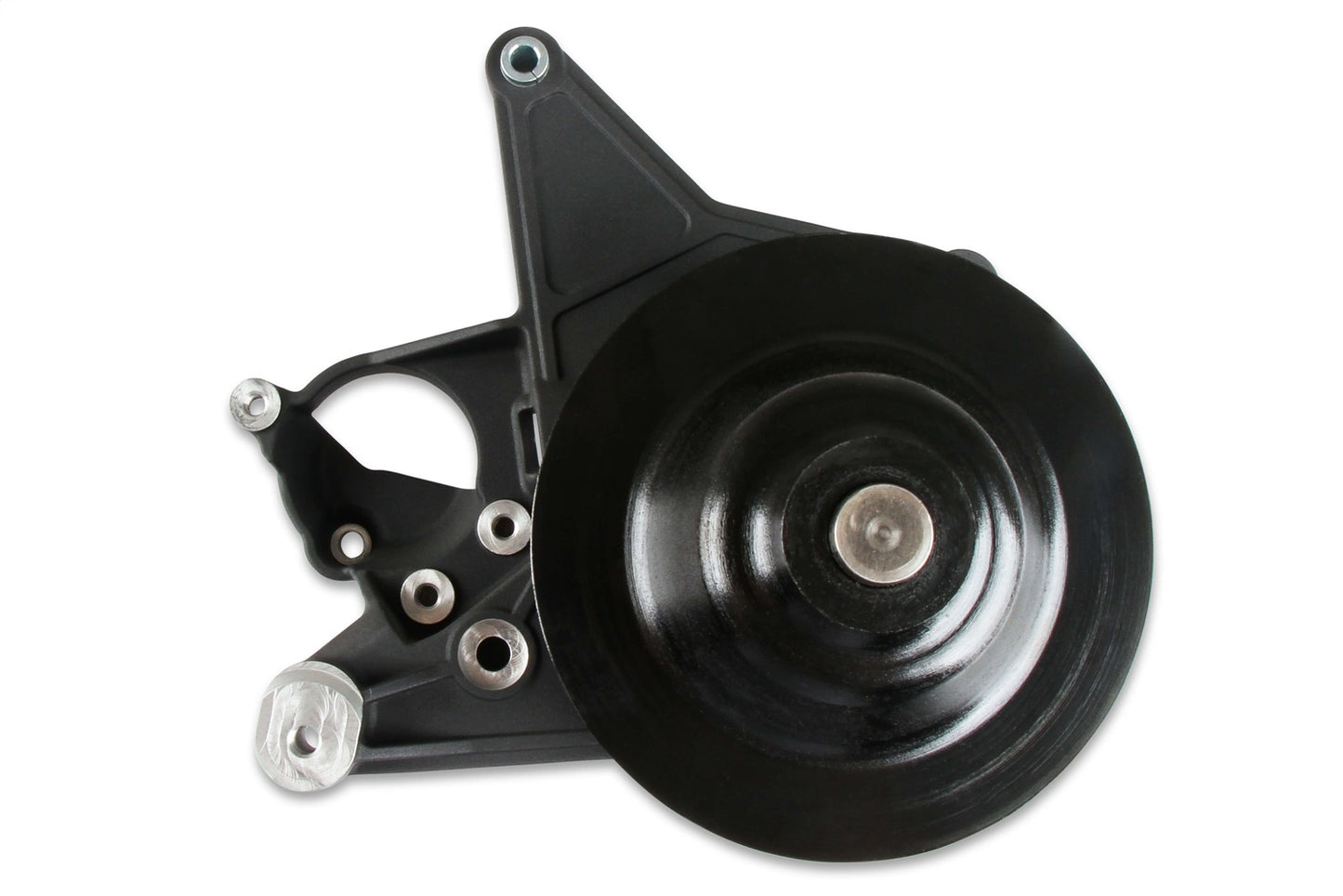 Holley Power Steering Bracket; Fits w/LT5 Wet Systems; Black Finish; - 97-334BK