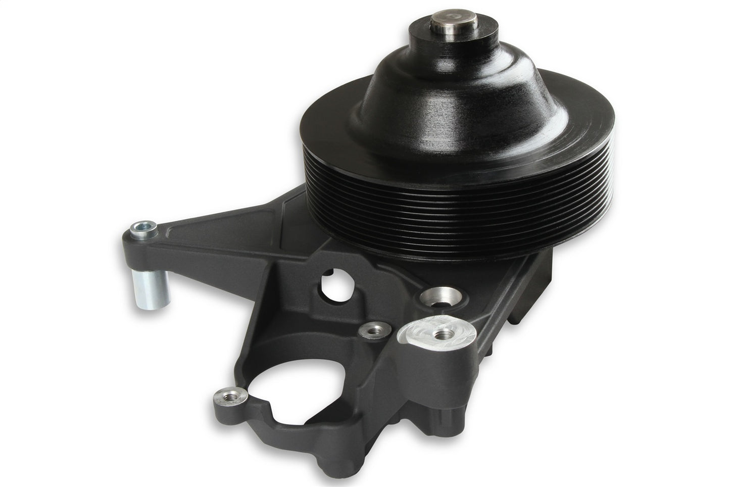 Holley Power Steering Bracket; Fits w/LT5 Wet Systems; Black Finish; - 97-334BK