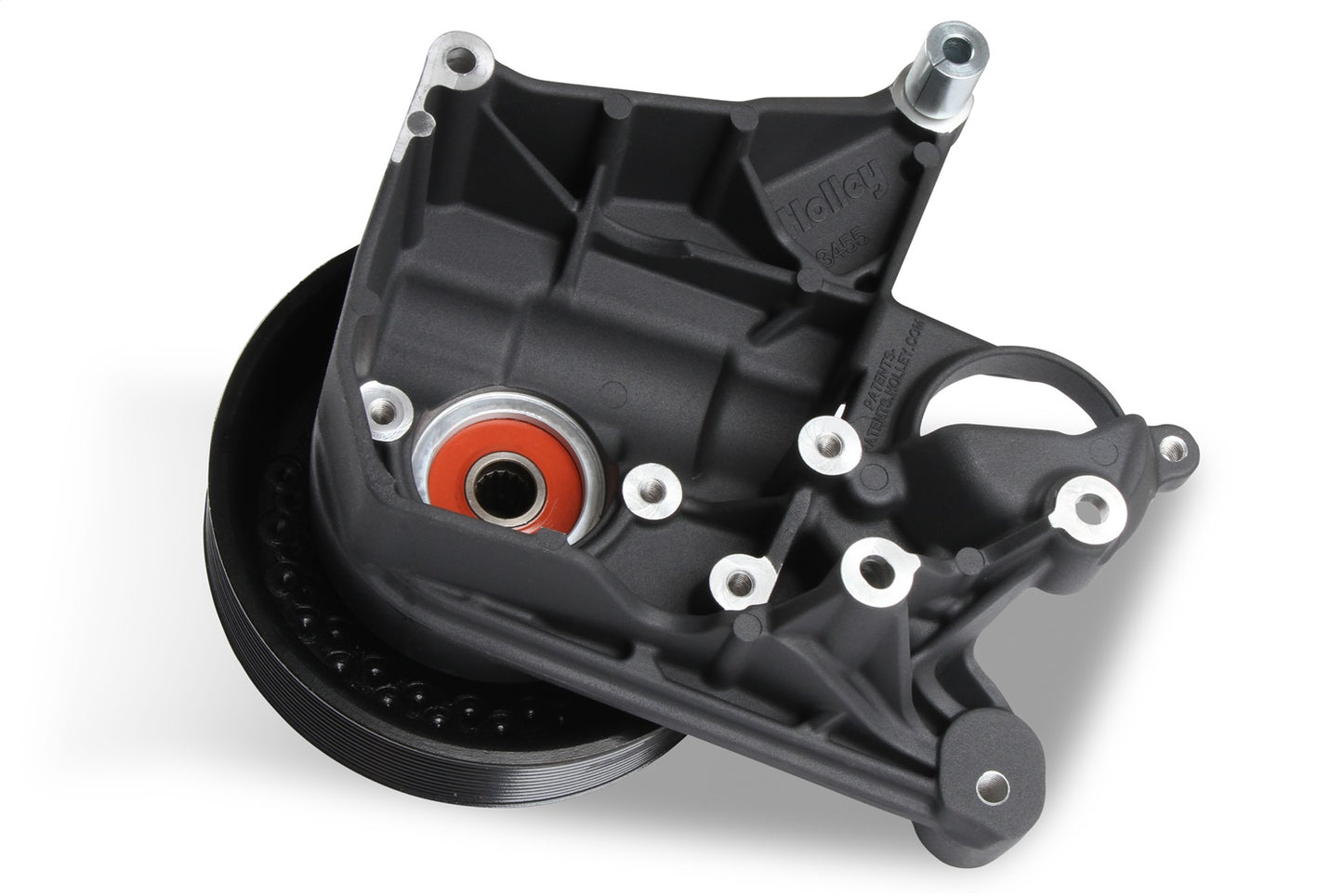 Holley Power Steering Bracket; Fits w/LT5 Wet Systems; Black Finish; - 97-334BK
