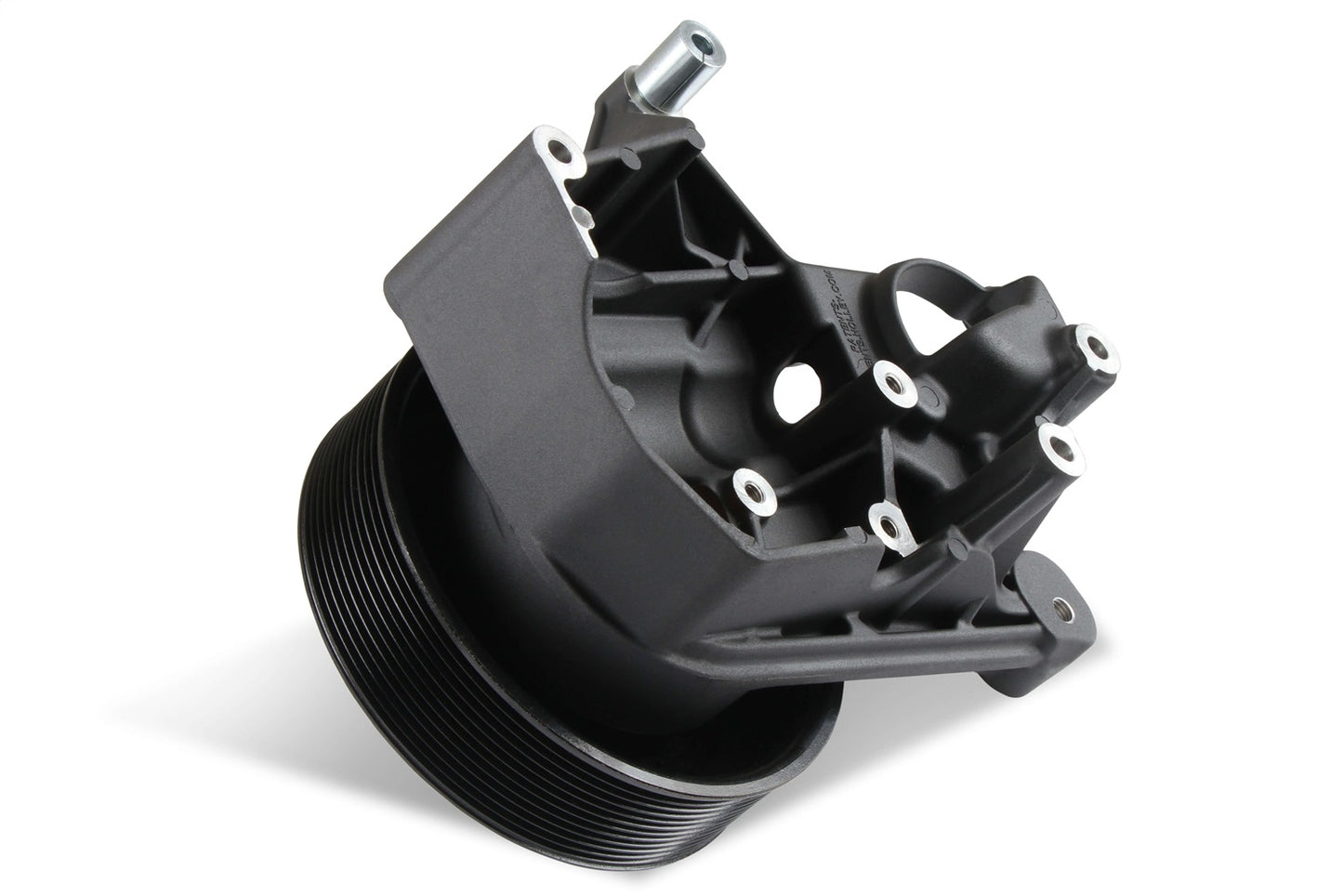 Holley Power Steering Bracket; Fits w/LT5 Wet Systems; Black Finish; - 97-334BK