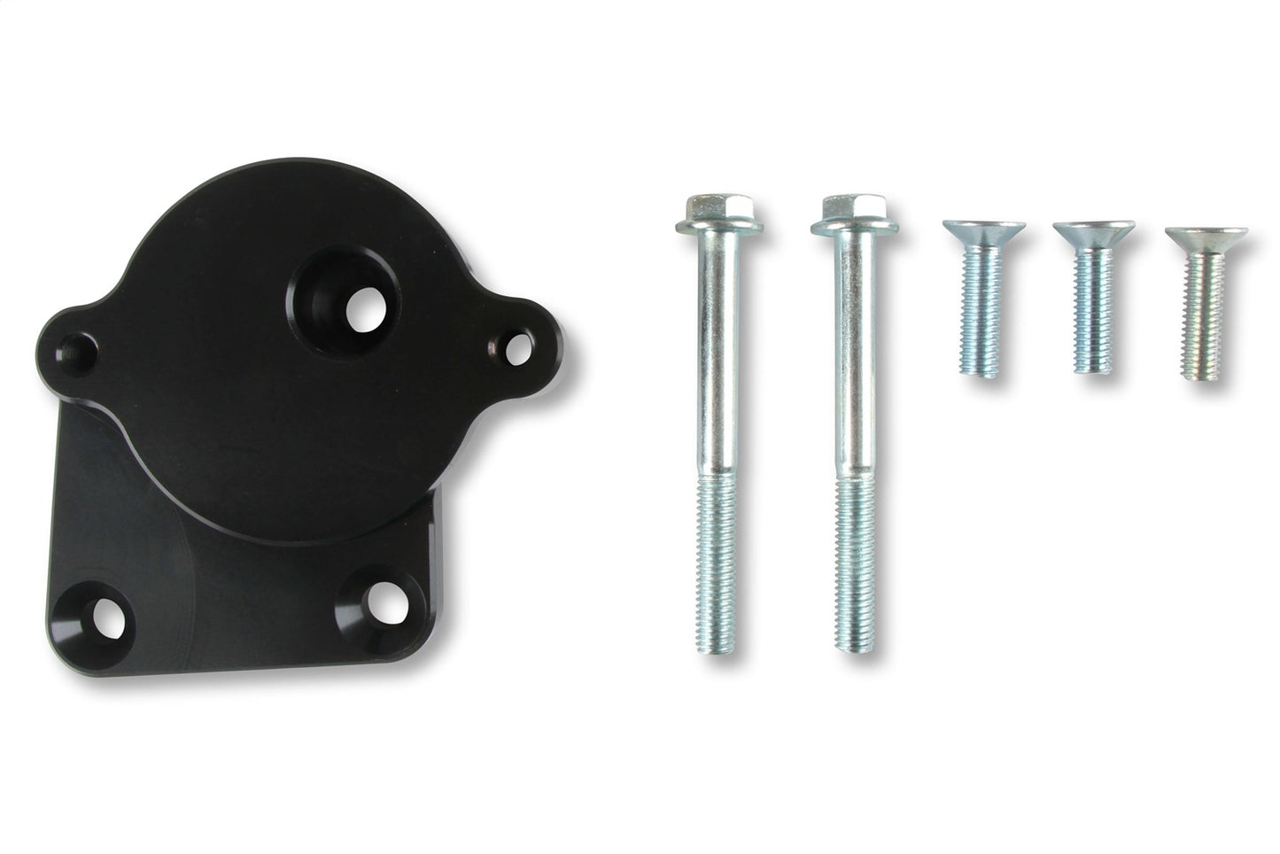 Holley Power Steering Bracket; Fits w/Gen III Hemi Engines Swap; Black Anodized; - 97-380