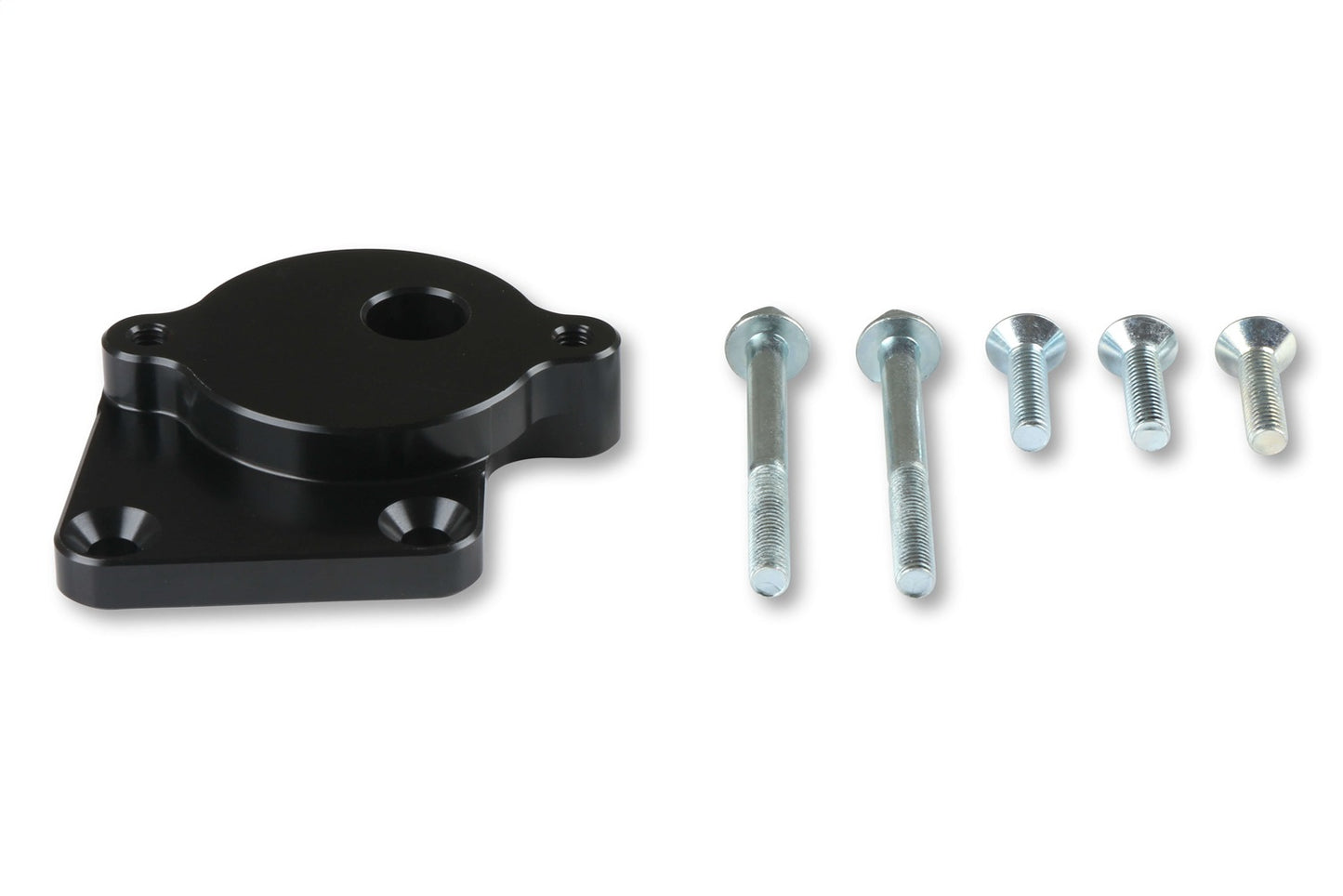 Holley Power Steering Bracket; Fits w/Gen III Hemi Engines Swap; Black Anodized; - 97-380