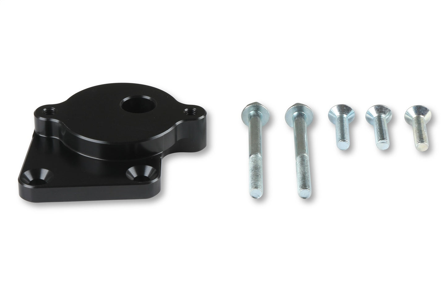 Holley Power Steering Bracket; Fits w/Gen III Hemi Engines Swap; Black Anodized; - 97-380