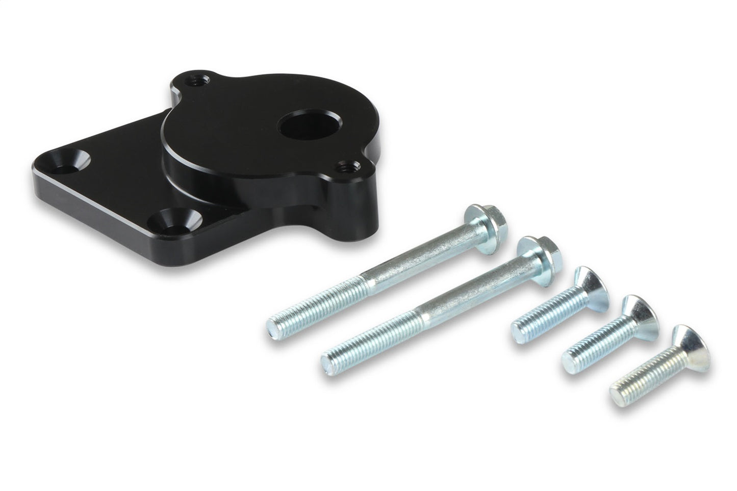 Holley Power Steering Bracket; Fits w/Gen III Hemi Engines Swap; Black Anodized; - 97-380