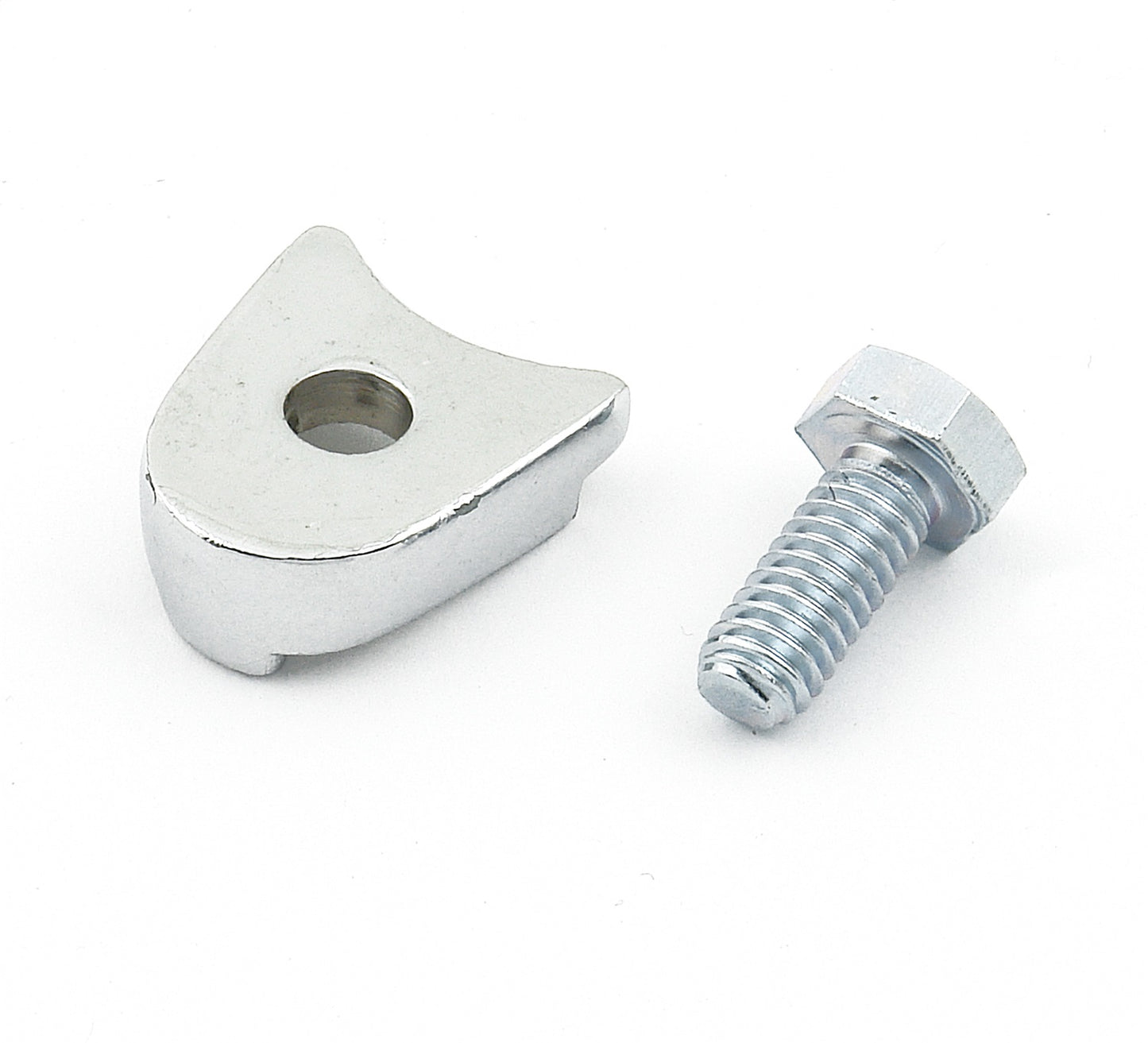 Chrome Distributor Hold-Down Clamp; Incl. Bolt; Ford All Models; - 9860