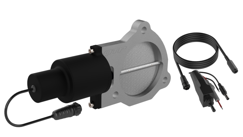 QTP 3.5in Bolt-On QTEC Electric Cutout Valve - Single - QTEC35.