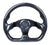 NRG Carbon Fiber Steering Wheel (320mm) Flat Bottom w/Shiny Black - ST-009CF/BK.