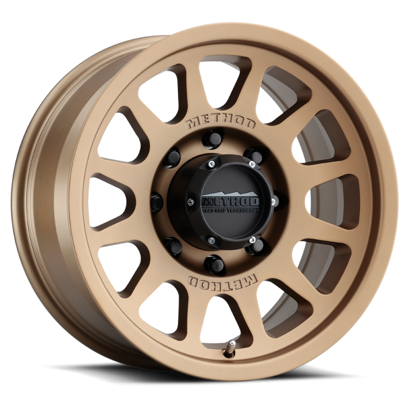 Set of 4: Method MR703 17x8.5 0mm Offset 8x6.5 130.81mm CB Method Bronze - MR70378580900