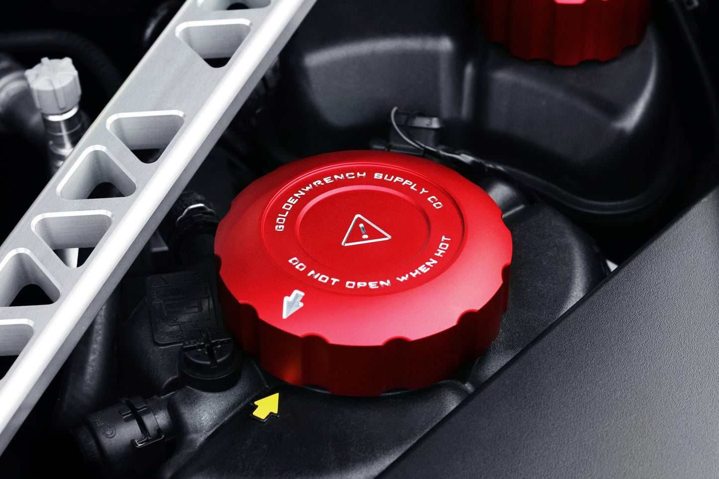 Toyota GR Supra 2020+ (A90) BLACKLINE Performance Coolant Cap Cover Set - A90CCS.