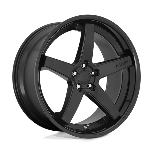 Asanti Abl31 Regal Wheel, 22x9.0 +32 Offset 5x112, Satin Black Gloss Black Lip - ABL31-22905632SB
