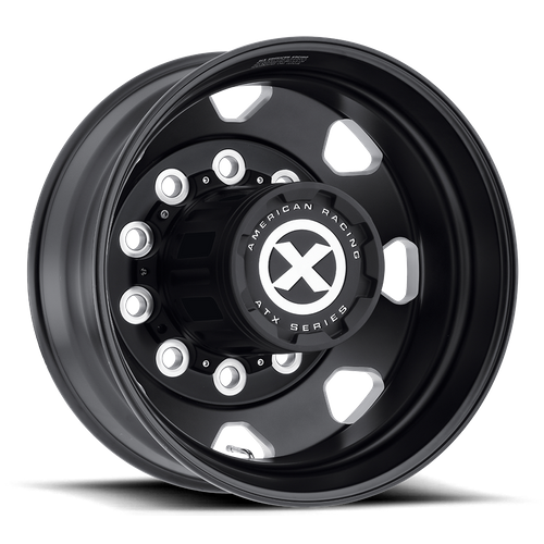 Set of 4: ATX Ao401 Octane Wheel, 22x8.25 -168 Offset 10x285.75, Satin Black Milled Rear - AO40122510902
