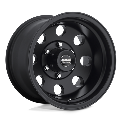 Set of 4: American Racing Ar172 Baja Wheel, 17x9.0 -12 Offset 8x165.1, Satin Black - AR1727982B