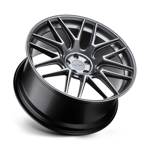 Set of 4: Beyern Autobahn Wheel, 22x10.5 +32 Offset 5x120, Gloss Gunmetal - 2205ATB325120G74