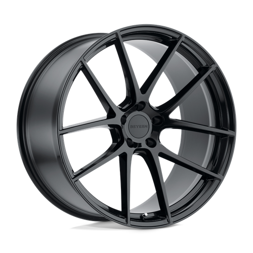 Set of 4: Beyern Ritz Wheel, 22x11.0 +25 Offset 5x120, Gloss Black - 2211BFT255120B72