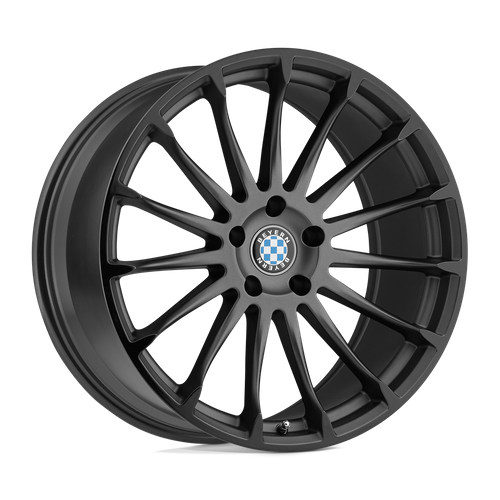 Set of 4: Beyern Aviatic Wheel, 20x10.0 +20 Offset 5x120, Matte Gunmetal W/ Gloss Black Lip - 2010BYA205120B72