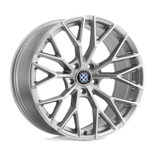 Set of 4: Beyern Antler Wheel, 17x9.0 +20 Offset 5x120, Silver W/ Mirror Cut Face - 1790BYL205120S74
