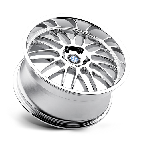 Set of 4: Beyern Mesh Wheel, 19x9.5 +25 Offset 5x120, Chrome - 1995BYM255120C74