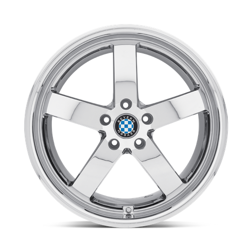 Set of 4: Beyern Rapp Wheel, 18x9.5 +15 Offset 5x120, Chrome - 1895BYR155120C72