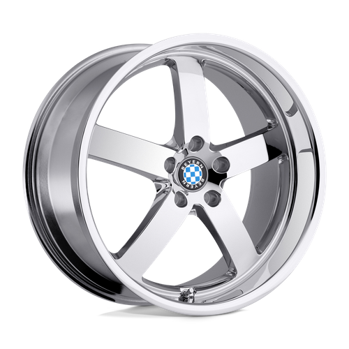 Set of 4: Beyern Rapp Wheel, 18x9.5 +15 Offset 5x120, Chrome - 1895BYR155120C72
