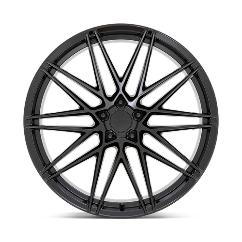 Set of 4: Beyern Damon Wheel, 18x9.5 +45 Offset 5x120, Gloss Black - 1895DMN455120B74